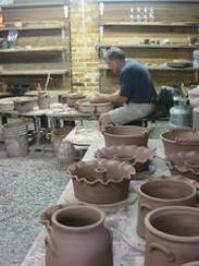 anson county potter in studio